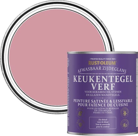 Rust-Oleum Roze Keukentegelverf Zijdeglans - Oudroze 750ml