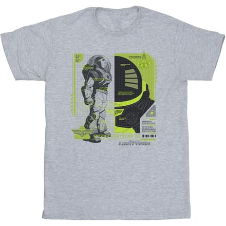 Disney Heren Lightyear Buzz Tech Panel T-Shirt (Sportgrijs)