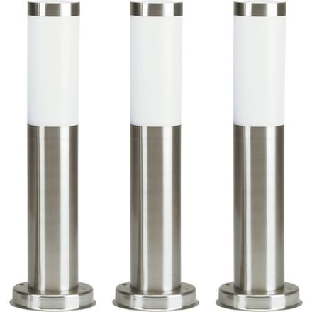 KS Verlichting Lech 3 (set van 3 stuks) RVS Tuinlamp