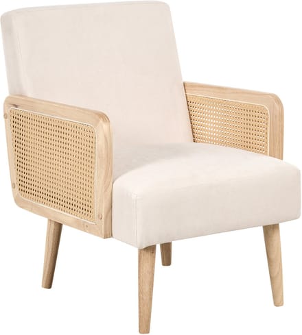 HOJBY - Fauteuil - Lichtbeige - Polyester