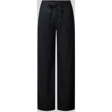 regular fit wijdte broek van puur linnen