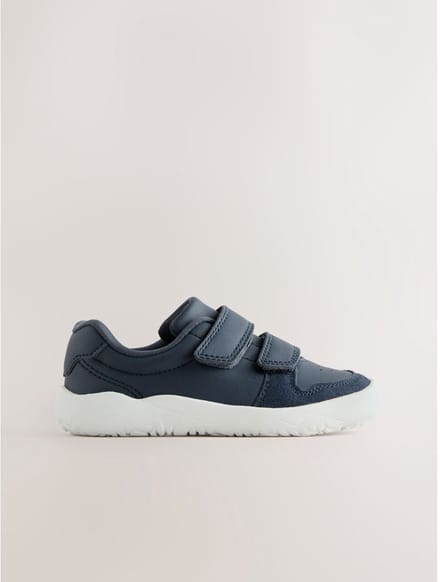 Next - Jongens - Leren Barefoot-sneakers met klittenbandsluiting - Blauw