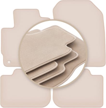 PREMIUM beige matten voor: Mitsubishi Colt VII hatchback 2008-2012