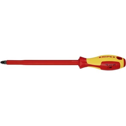 Knipex 98 25 04 VDE Kruiskop schroevendraaier PZ 4 Koplengte: 200 mm DIN EN 60900
