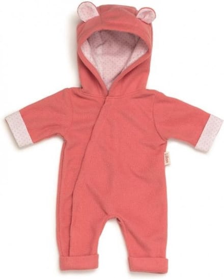 Skrallan Poppenkleding onesie koraalroze (36 cm)