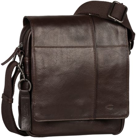 camel active schoudertas Pine Crossbody Bag Brown donkerbruin