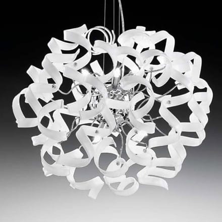 Metallux Fraaie hanglamp WHITE, diameter 50 cm