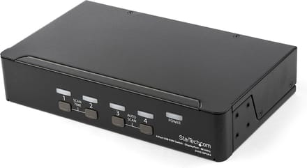 StarTech.com 4-Port DisplayPort KVM-schakelaar - 4K 60Hz - KVM / audio-switch - 4 porte