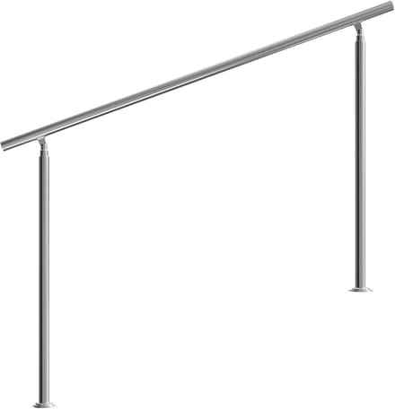 Trapleuning RVS - Veiligheidsleuning 160 cm - Balustrade zonder spijlen