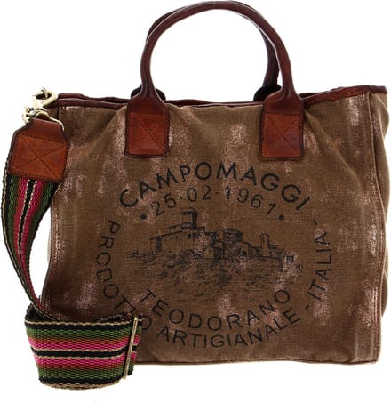 CAMPOMAGGI Handtas Schoudertas Shopping Bag Bronzo - T / Cognac + St. Nera Bruine