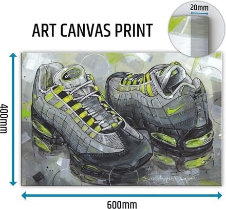 Sneaker canvas Neon 60x40 cm