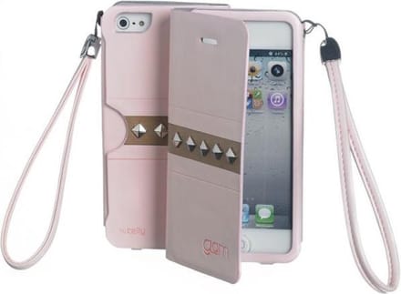 Celly GLAMme Booklet Agenda Studs Flip Book case iPhone 5 5s Pink hoesje