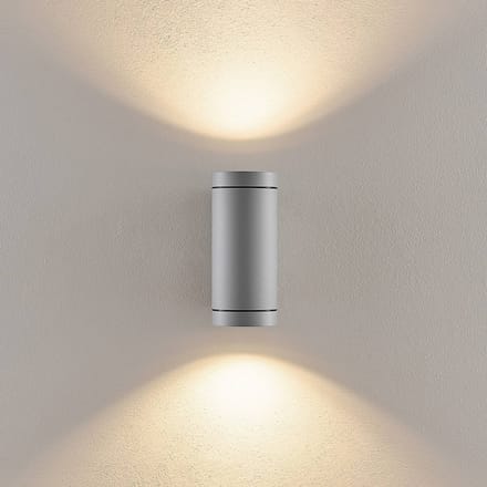 Deko-Light Buitenwandlamp ShoreLine Pro Round up/down, lichtgrijs, GU10