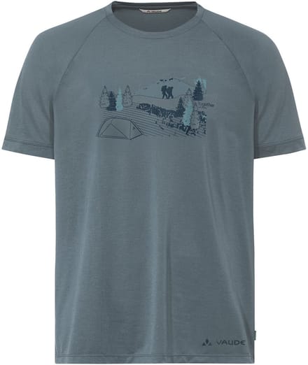 Vaude Gleann Ii T-shirt Met Korte Mouwen Grijs S Man