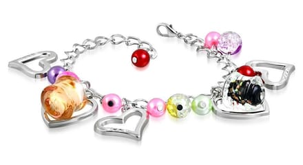 Montebello Armband Azia FBF568 - Glasbedels - Hartjes - 18cm