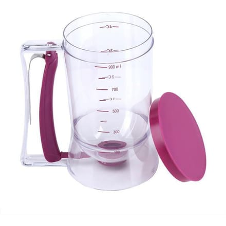 Distributeur de pâte - HB052 - 900 ml - Transparent + Violet - ABS - 19 cm de hauteur paars