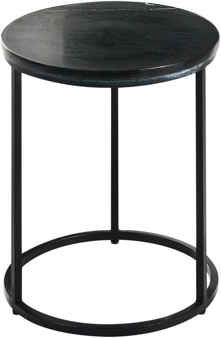 TYRELL - Bijzettafel - Zwart marmer - Marmer