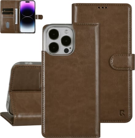 UNIQ Accessory Gouden Book Case Telefoonhoesje voor Apple iPhone 14 Pro Max - PU Leer & Bescherming