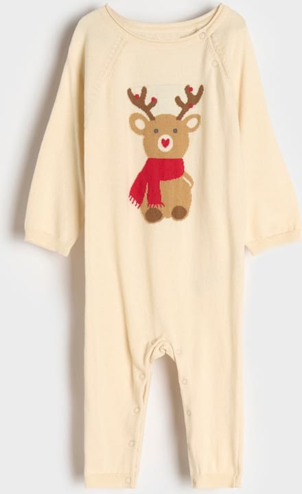 Starry Indigo - Baby Romper / Jumpsuit | Kerst Cadeau | Crème
