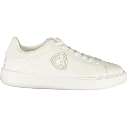Blauer Witte Polyurethaan Heren Sneaker