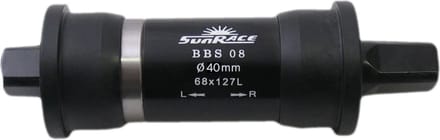 Sunrace Trapas - 127 mm - 40 mm diameter - spelingsvrij - zwart