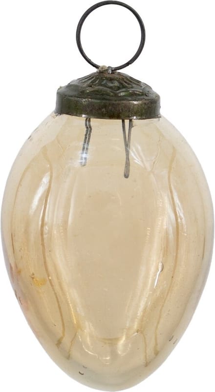 HomeBound by KY | Kerstbal glas oil gold | 7,5x7,5x7,5cm | kerstbal