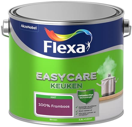 Flexa - Easycare Keuken - 100% Framboos - Mengverf - 2,5 L