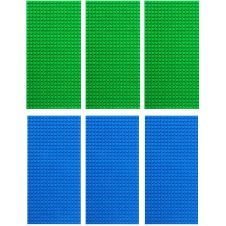 6 stuks 16x32 Compatibele Klassieke Bouwsteen Accessoires Bord Deel 6pcs 16x32 blue