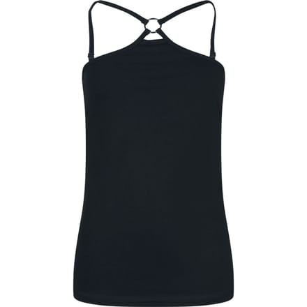 R.E.D. Rock-Engineered Design zwart top met bandjes met ringdetails - Dames - S