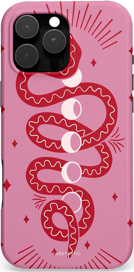 Casetastic Hoesje Geschikt voor Apple iPhone 16 Pro Max Magsafe - Stijlvolle Beschermende Duo-layer Case - Eclipseslang