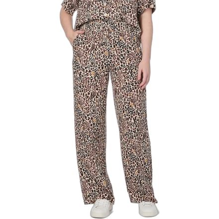 Broek Aramanta bruin print elastiek Ragwear - maat S