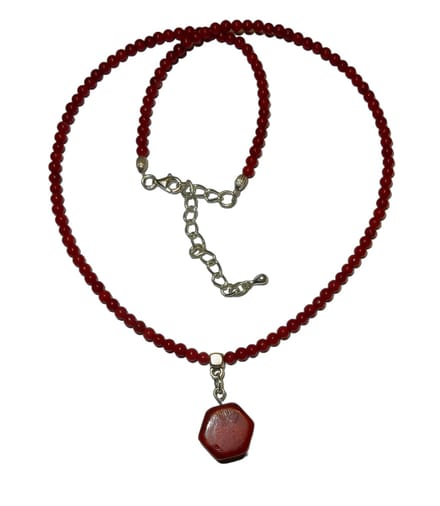 Rood Koraal (imitatie) Collier