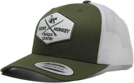 Surf Monkey - Trucker Cap - 6 Panel - One Size - Snapback - Groente