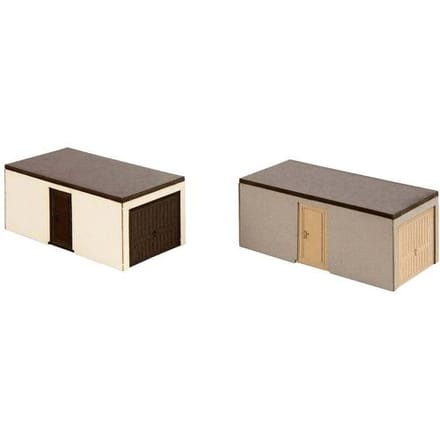 NOCH 14319 H0 2 Laser-Cut mini's kant-en-klare garages Bouwpakket