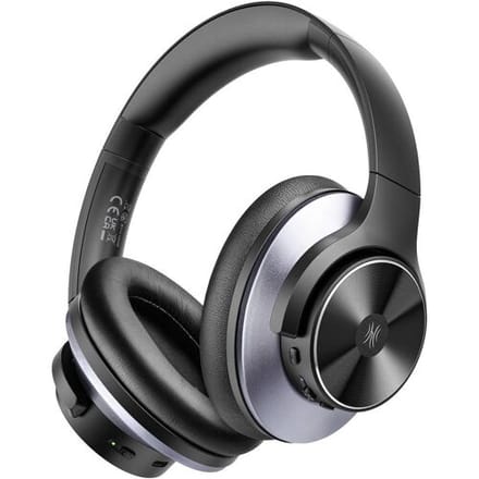 OneOdio Focus A10 – Zwart/Paars – Over-Ear Bluetooth Koptelefoon – Hybrid ANC – 50H Batterijduur – Dual Device Pairing