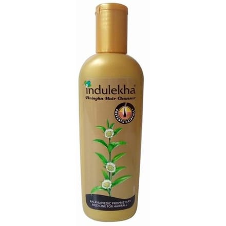 Indulekha Bringha Haarolie Reiniger, 200ml Fles brown