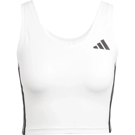 Adidas Train Essentials 3 Stripes Crop Mouwloos T-shirt Wit L Vrouw