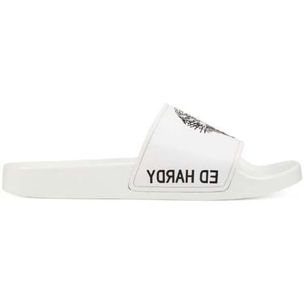 Teenslippers Ed Hardy Sexy Beast Sliders White-Black