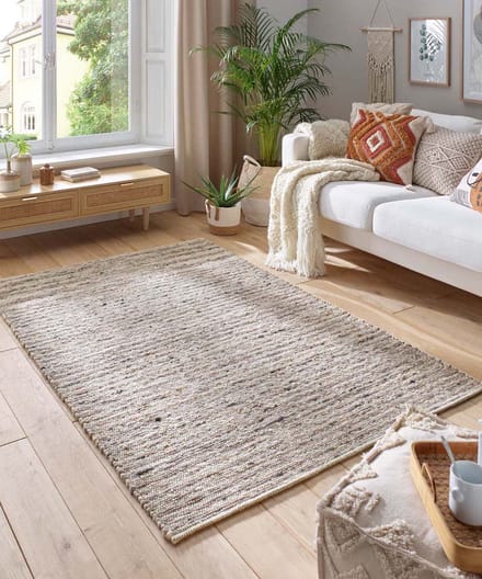 Wollen vloerkleed - Thora bruin/grijs 200x290