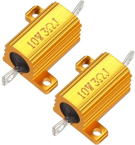 Aluminium Behuizing Weerstand - Draadgewonden Component - Elektronica Projecten - 10 Watt Vermogen - 3 Ohm