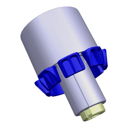 AEG knop, index, inox, 140250241027