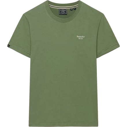 Superdry - Essential Serif Logo T-shirt Slanke Pasvorm - Heren - T-shirts