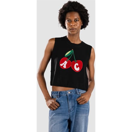Another Cotton Lab Apple Wmn Knit Vest Trui zwart