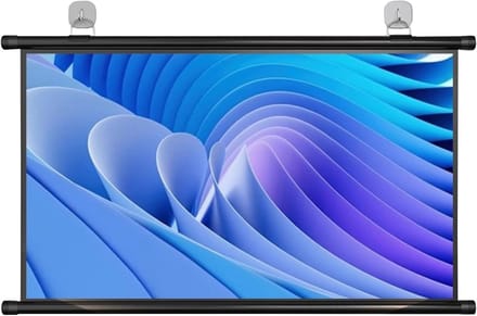 Projectiescherm - Filmscherm oprolbaar - Thuisbioscoop maken - Handmatig oprolbaar - 30 inch 16:9 - Wit