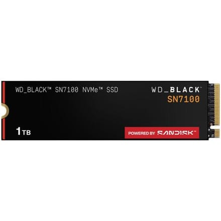 Western Digital Black SN7100 - Interne SSD - PCI Express 4.0 x4 - NVMe M.2 2280 3d v-nand (TLC) - 1TB