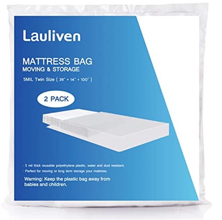 2-Pack Matrastas voor Verhuizing - Heavy Duty Matras Opbergtas - Extra Dikke Bescherming - 95 x 252 cm