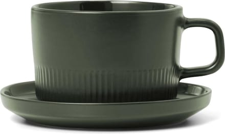 Moments Koffiekop en schotel / Olive green