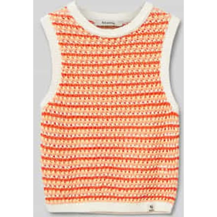 GARCIA Meisjes Effen Trui Oranje Sleeveless