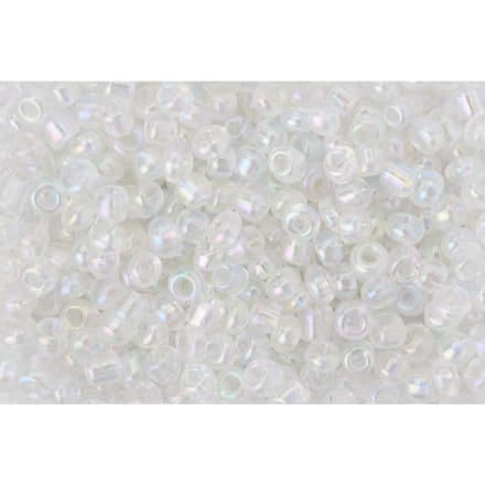 Rocailles "Rainbow" - Zilver-Transparant