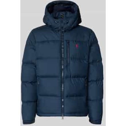 regular fit donsjack met gestikt logo